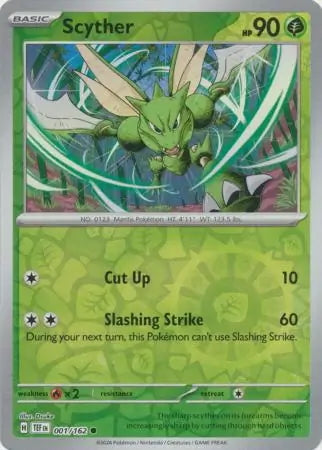 Temporal Forces Scyther #1/162 reverse holo